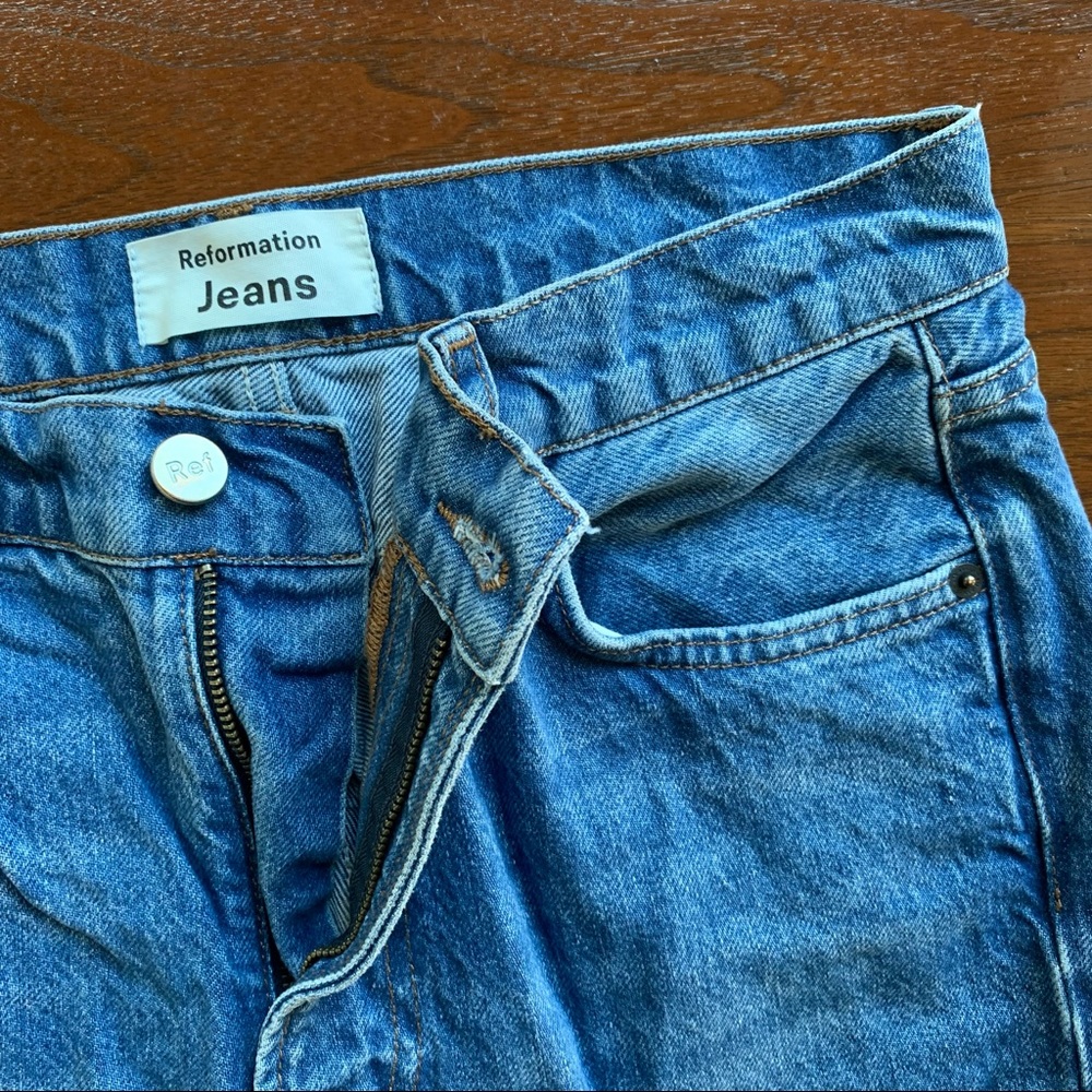 Reformation Julia Crop High Cigarette Jeans